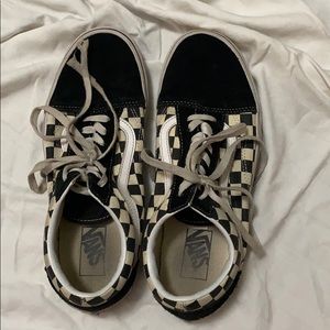 Old School Checkered black vans